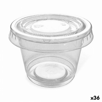 Vairākkārt lietojamu trauku komplekts Algon Mērces 10 Daudzums Plastmasa 30 ml (36 Vienības)