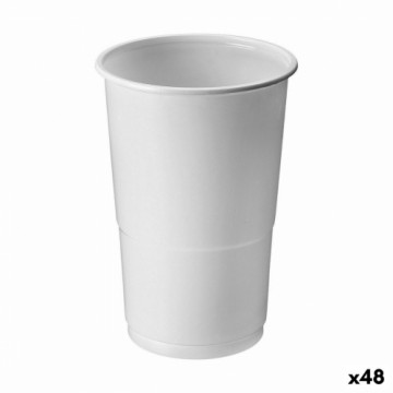 Vairākkārt lietojamu glāžu komplekts Algon Balts 25 Daudzums 250 ml (48 gb.)