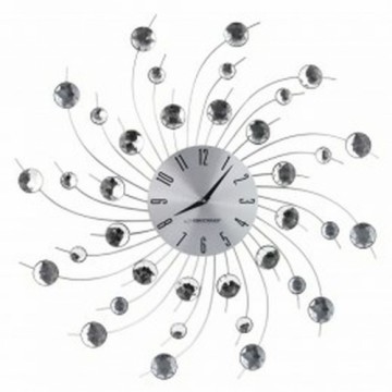 Настенное часы Esperanza EHC004 Чёрный/Серебристый Серебристый Металл 150 cm