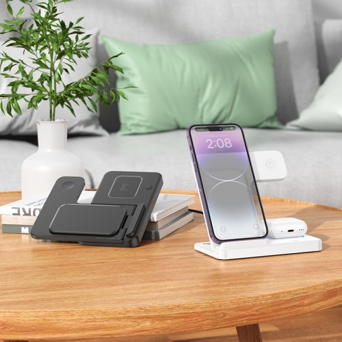 OEM Borofone Wireless induction charger BQ26 Best 3 in 1 15W white image 4