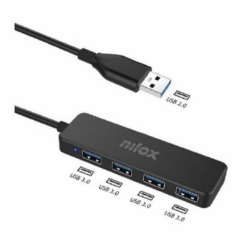 4-Port USB Hub Nilox NXHUB402 Melns