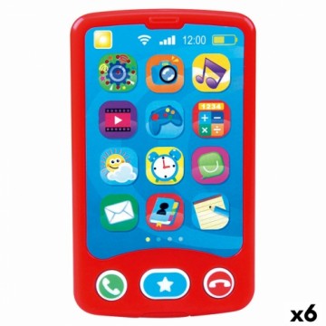Rotaļlietu telefons PlayGo Sarkans 6,8 x 11,5 x 1,5 cm (6 gb.)