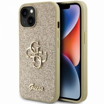 Guess GUHCP15MHG4SGD iPhone 15 Plus | 14 Plus 6.7" złoty|gold hardcase Glitter Script Big 4G