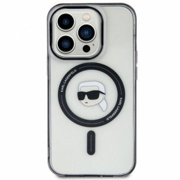 Karl Lagerfeld KLHMP15MHKHNOTK iPhone 15 Plus 6.7" transparent hardcase IML Karl`s Head MagSafe