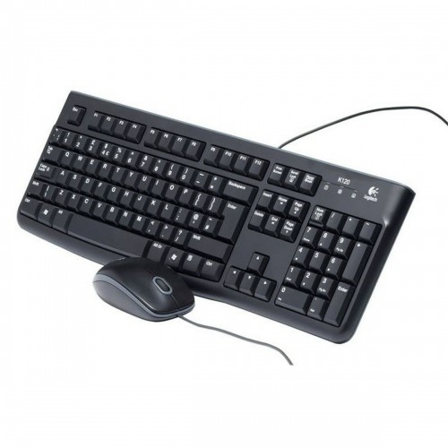 Клавиатура Logitech LGT-MK120-US Чёрный Нидерландский QWERTY image 1