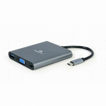 USB-C-разветвитель GEMBIRD A-CM-COMBO6-01 Серый 60 W