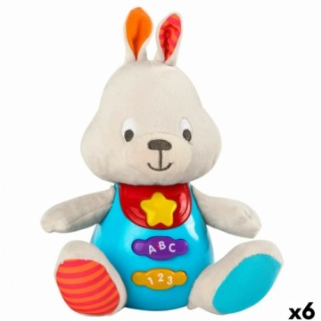 Плюшевая игрушка, издающая звуки Winfun Кролик 17 x 17,5 x 10 cm (6 штук)