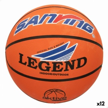 Баскетбольный мяч Aktive Нейлон Резиновый Поликарбонат 12 штук