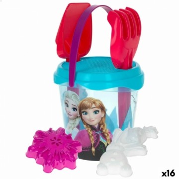 Pludmales rotaļu komplekts Frozen Elsa & Anna Ø 18 cm (16 gb.)