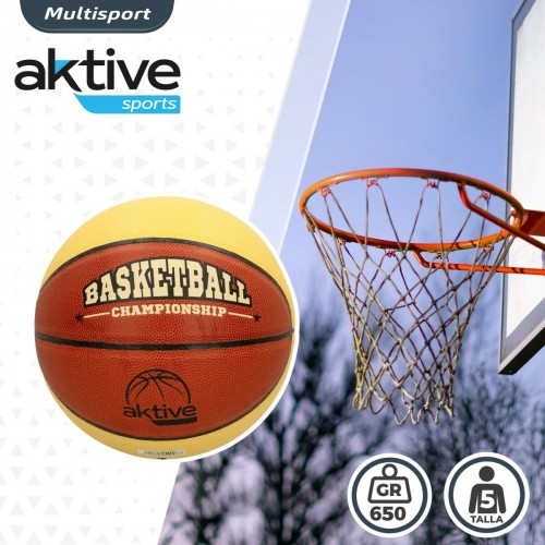 Basketbola bumba Aktive 5 Bēšs Oranžs PVC 6 gb. image 5