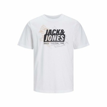 t-krekls Jack & Jones LOGO TEE SS 12252376 Balts