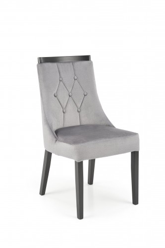 Halmar ROYAL chair, black / grey Monolith 85 image 1