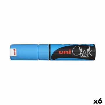 Жидкие маркеры Uni-Ball PWE-8K Синий Светло Синий (6 Предметы) (6 штук)