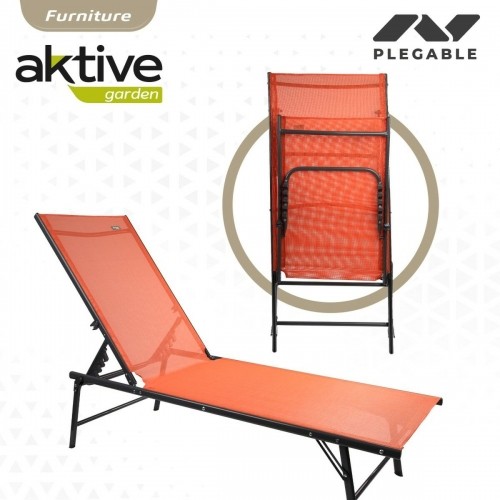 Atzveltnes krēsls Aktive Oranžs 180 x 35 x 49 cm (2 gb.) image 2
