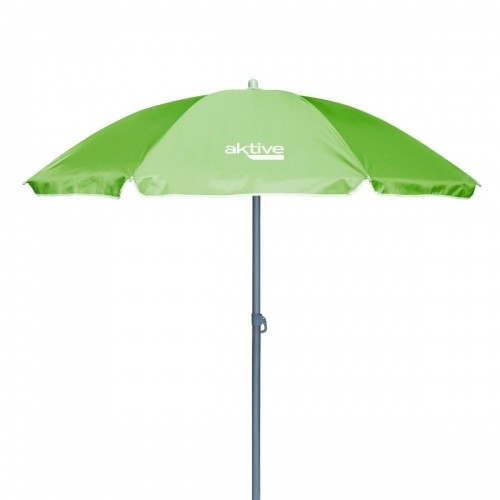 Пляжный зонт Aktive UV50 Ø 180 cm Zaļš Poliesters Alumīnijs 180 x 187 x 180 cm (12 gb.) image 2