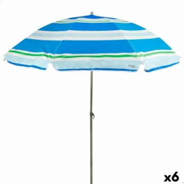 Пляжный зонт Aktive UV50 Ø 200 cm Poliesters 200 x 196 x 200 cm (6 gb.)