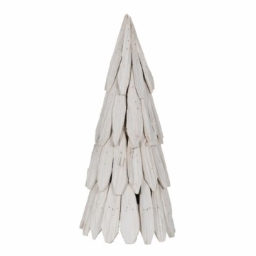 Bigbuy Christmas Новогодняя ёлка Белый Древесина павловнии 28 x 28 x 62 cm