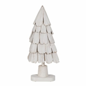 Bigbuy Christmas Новогодняя ёлка Белый Древесина павловнии 34 x 19 x 80 cm