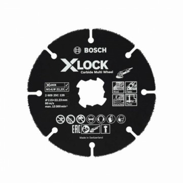 Griešanas disks BOSCH X-Lock karbīds Ø 115 mm