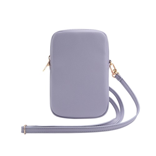 Guess PU Grained 4G Metal Logo Wallet Phone Bag Zipper Purple image 1