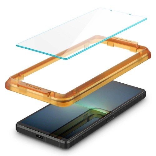 TEMPERED GLASS Spigen ALM GLAS.TR 2-PACK SONY XPERIA 5 V CLEAR image 5