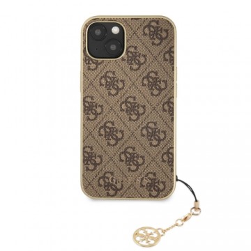 Guess 4G Charms Case for iPhone 13 Brown