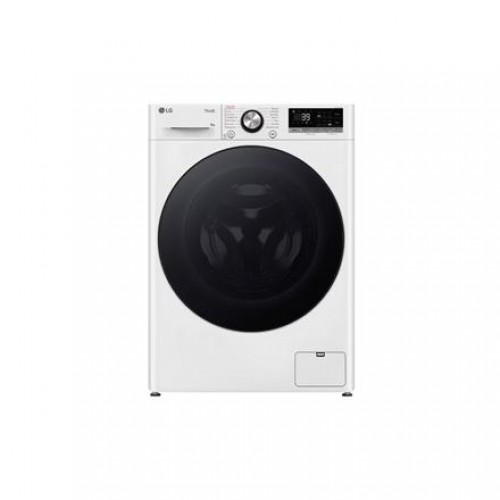 LG Washing machine F2WR709S2W Energy efficiency class A-10% Front loading Washing capacity 9 kg 1200 RPM Depth 47.5 cm Width 60 cm LED Steam function Direct drive Wi-Fi White image 1