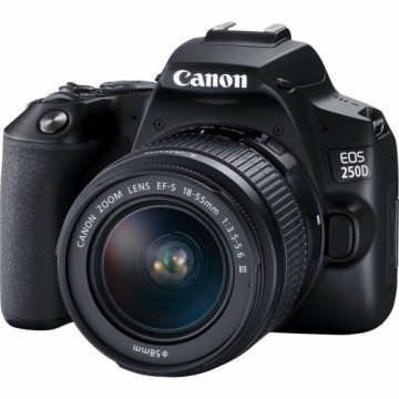 Kamera Reflex Canon EOS 250D + EF-S 18-55mm f/3.5-5.6 III