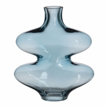 Bigbuy Home Vāze Zils Stikls 18 x 7,5 x 21,5 cm