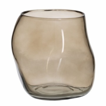 Bigbuy Home Vāze Pelēkbrūns Stikls 18,5 x 19,5 x 19,5 cm