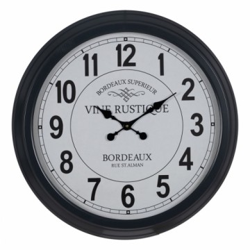 Bigbuy Home Настенное часы Белый Чёрный Железо 70 x 70 x 6,5 cm
