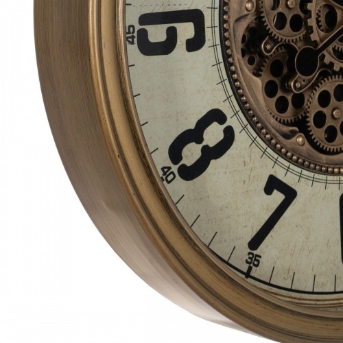 Bigbuy Home Sienas pulkstenis Krēmkrāsa Bronza Stikls Dzelzs 66 x 9,5 x 66 cm (3 gb.) image 5