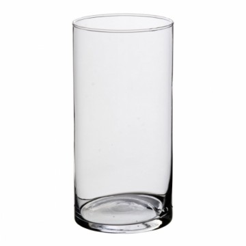 Bigbuy Home Vāze Caurspīdīgs Stikls 9 x 9 x 20 cm