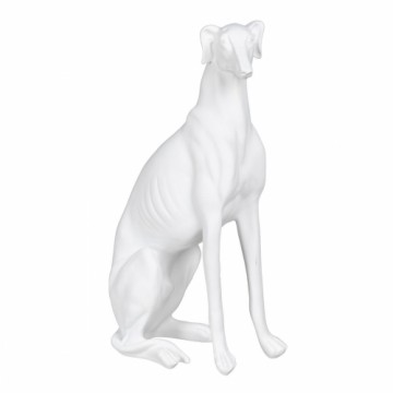 Bigbuy Home Декоративная фигура Белый Пёс 19 x 12 x 37,5 cm