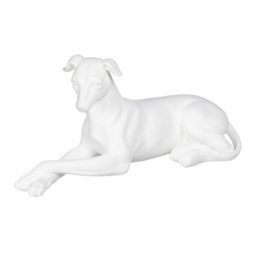 Bigbuy Home Декоративная фигура Белый Пёс 18 x 12,5 x 37 cm