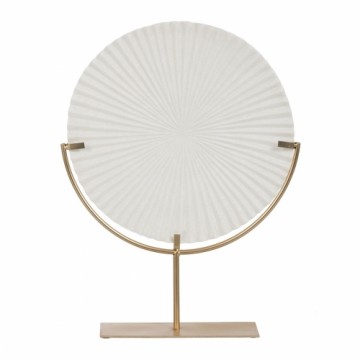 Bigbuy Home Декоративная фигура Белый Позолоченный круги 38 x 10 x 49 cm