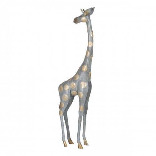 Bigbuy Home Dekoratīvās figūriņas Pelēks Bronza Žirafe 27 x 12 x 100 cm image 1