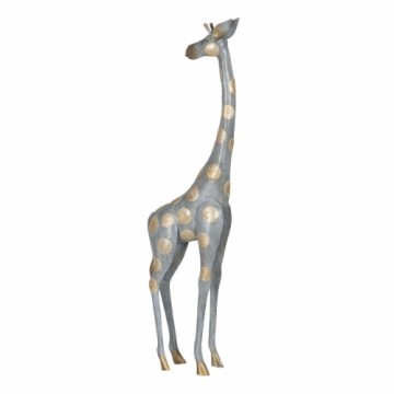 Bigbuy Home Dekoratīvās figūriņas Pelēks Bronza Žirafe 27 x 12 x 100 cm