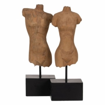 Bigbuy Home skulptūra Krūtis Bēšs 14,5 x 9 x 38,5 cm (2 gb.)
