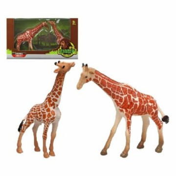 Bigbuy Fun Meža Dzīvnieku Komplekts Žirafe (2 pcs)