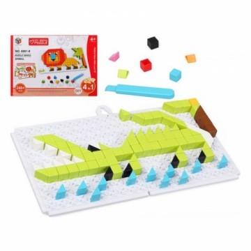 Bigbuy Fun Puzle un domino komplekts DIY Animal 6 in 1 118032 (248 pcs) 30 x 21 cm