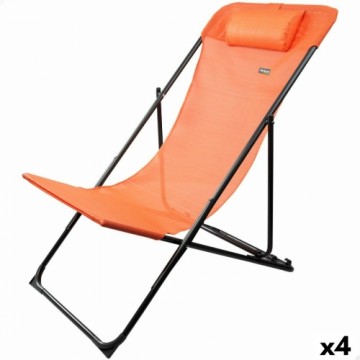 Atzveltnes krēsls Aktive Oranžs 53 x 87 x 78 cm (4 gb.)