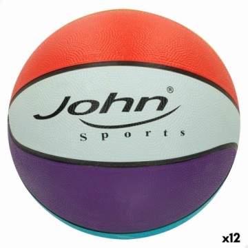 Баскетбольный мяч John Sports Rainbow 7 Ø 24 cm 12 штук