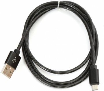 Omega кабель microUSB Metal 1 м, черный (44208)