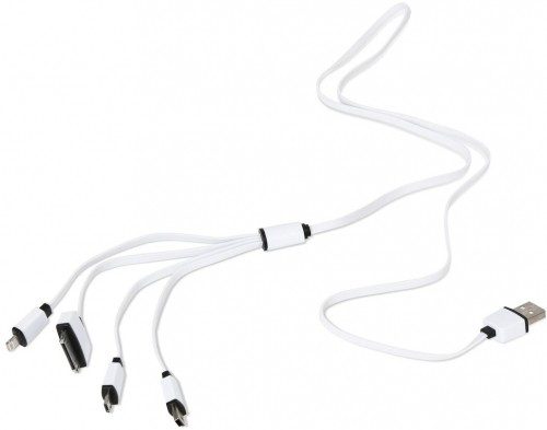 Omega kabelis USB - microUSB/miniUSB/Lightning/Apple 30-pin 4in1 (OUCK4WB) image 2