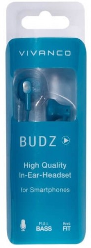 Vivanco headset Budz, blue (38927) image 2