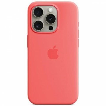 Etui Apple MT1G3ZM|A iPhone 15 Pro 6.1" MagSafe różowy|guava Silicone Case