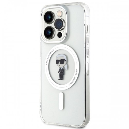 Karl Lagerfeld KLHMP15LHFCKNOT iPhone 15 Pro 6.1" transparent hardcase IML Ikonik MagSafe image 2
