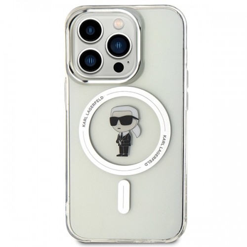 Karl Lagerfeld KLHMP15LHFCKNOT iPhone 15 Pro 6.1" transparent hardcase IML Ikonik MagSafe image 3