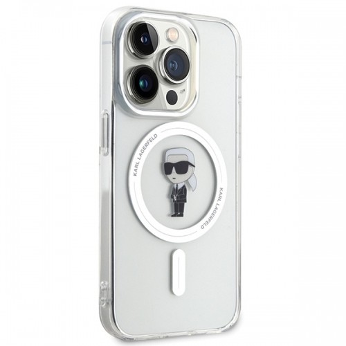 Karl Lagerfeld KLHMP15LHFCKNOT iPhone 15 Pro 6.1" transparent hardcase IML Ikonik MagSafe image 4